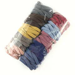 100pcs Soft Hair Rope Elastic Ponytail Holder Hair Accessory