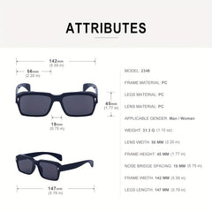 Square Sunglasses With Glasses Case