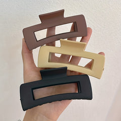 Geometric Hair Claw Clip Acrylic Matte Banana Clip