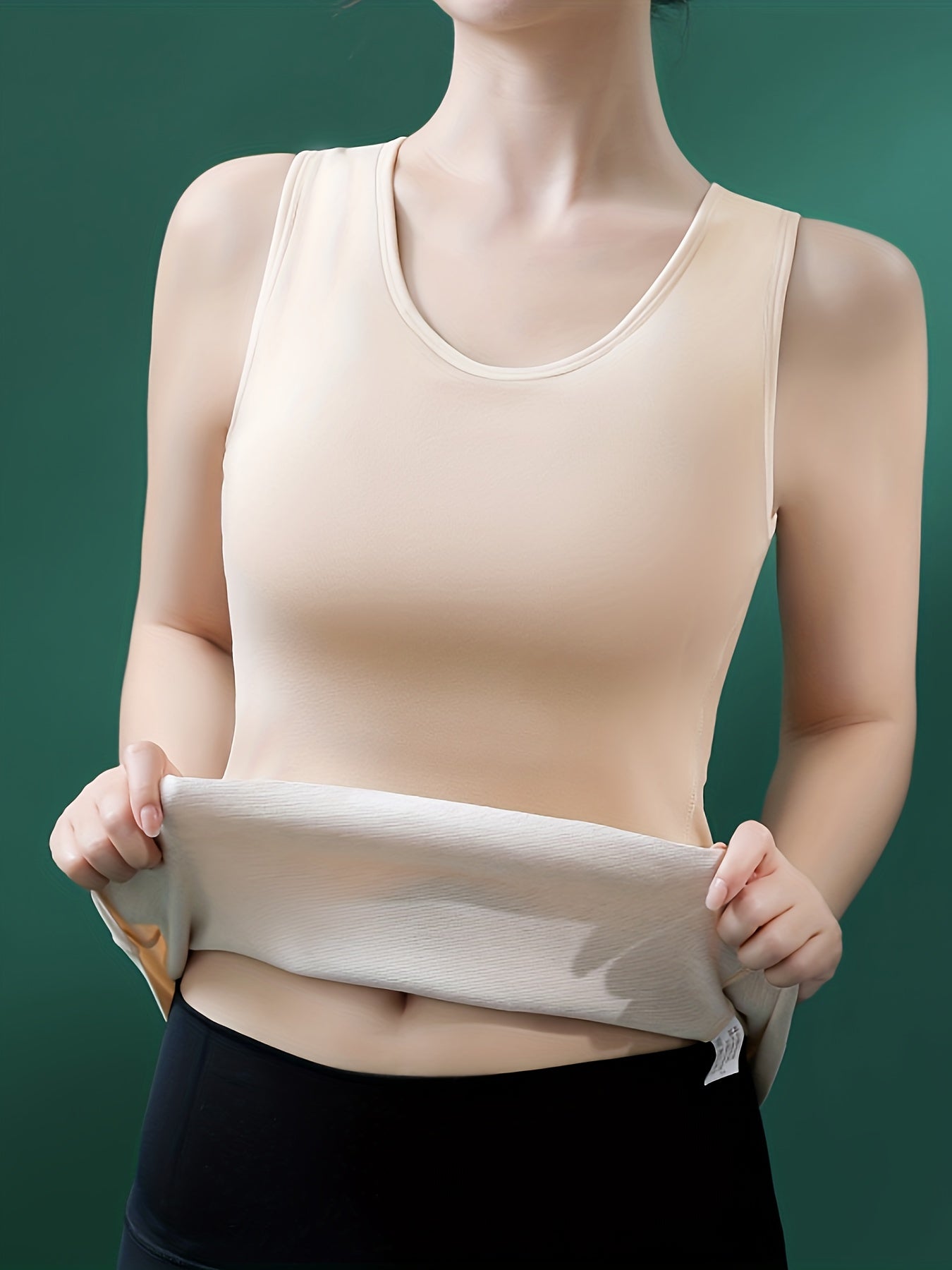 Women's Sleeveless Padded Thermal Tank Top