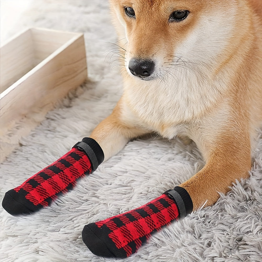 Non Slip Outdoor Socks 4pcs For Dog & Cat