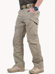 Men's Casual Cargo Pants With Zipper Pockets Male Joggers
