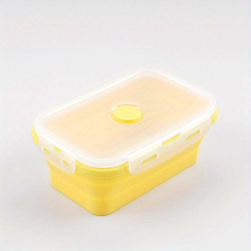 Portable Silicone Lunch Box Fresh Keeping Microwave Safe