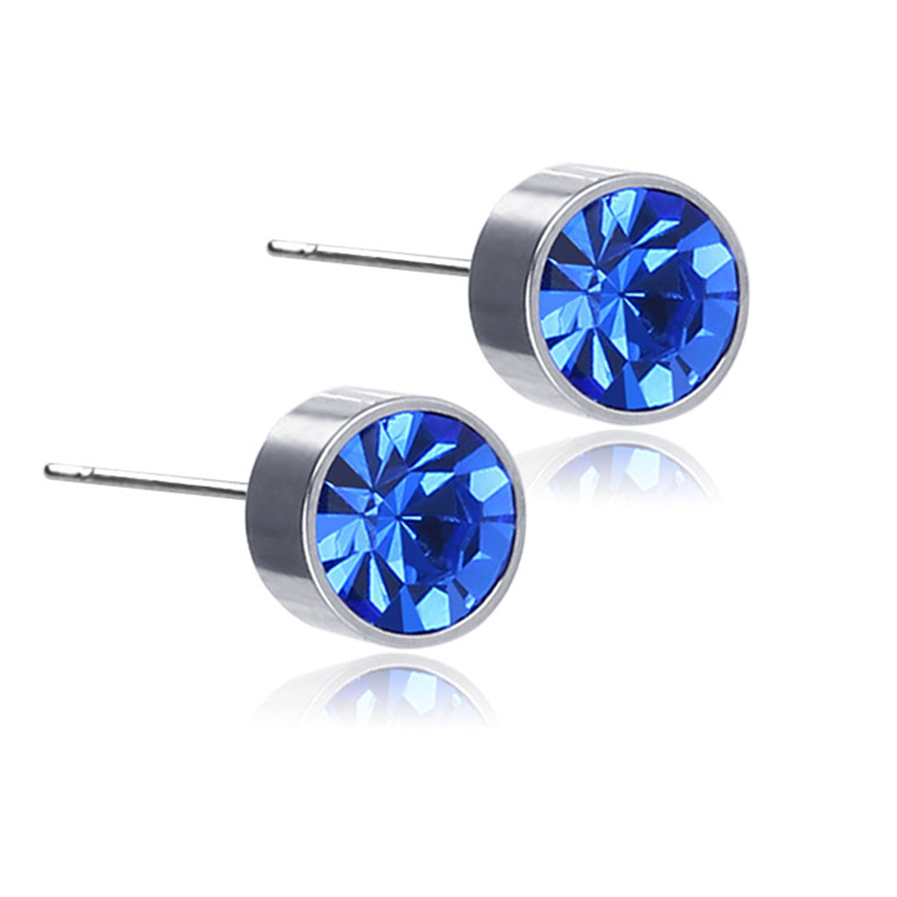 Men's Stainless Steel Drill Ear Pins Ear Cuffs Earrings
