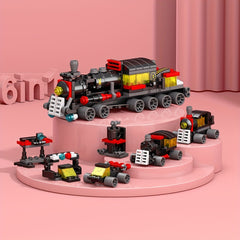6-in-1 Train Model Building Blocks Toy Set
