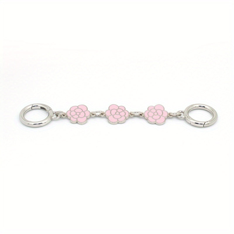 Camellia Flower Extension Chain Handbag Strap Extender
