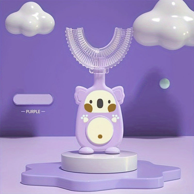 Kids U-shaped Silicone Toothbrush for Oral Cleaning