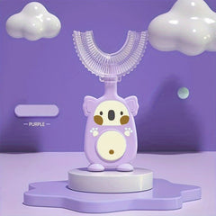 Kids U-shaped Silicone Toothbrush for Oral Cleaning