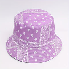 Reversible Paisley Print Bucket Hat