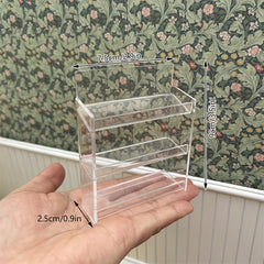 1:12 Scale Dollhouse Layer Rack Shelves for Kitchen or Bathroom