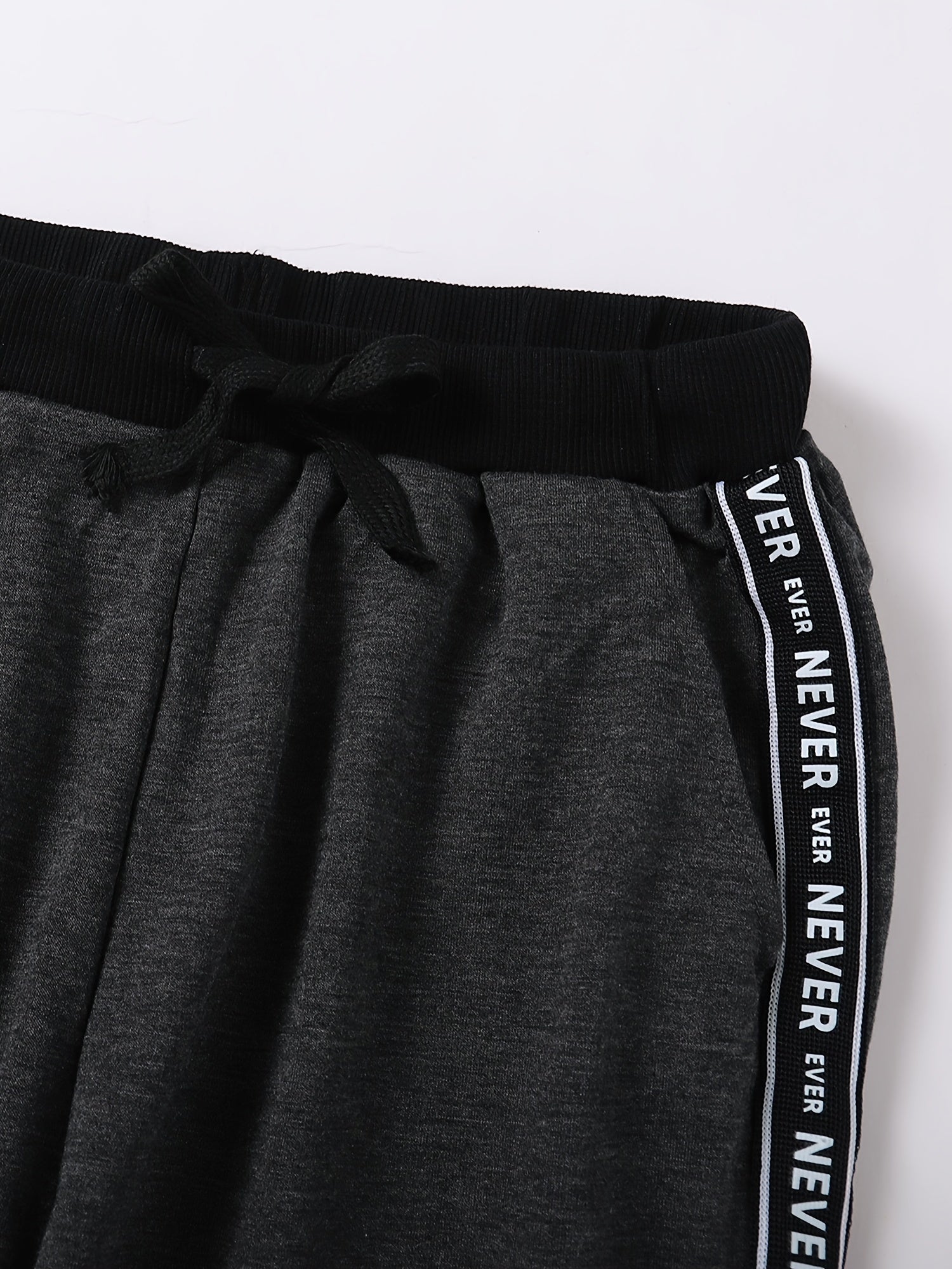 Boys Letter Print Elastic Waist Sports Pants