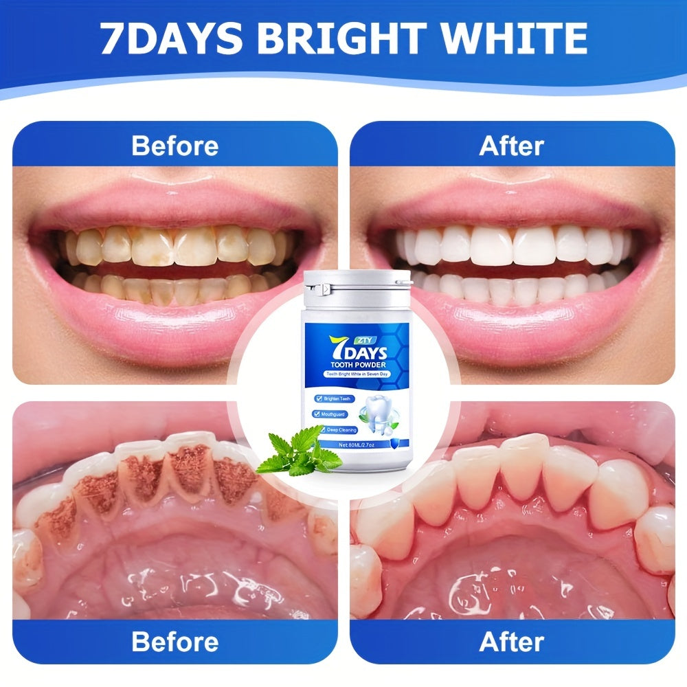 Mint Fresh Teeth Whitening Powder Tartar Oral Care Breath Freshener
