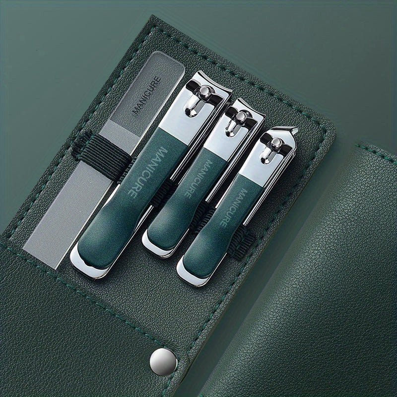 4 Pcs Manicure Set Stainless Steel Nail Clippers Beauty Tool Portable Set