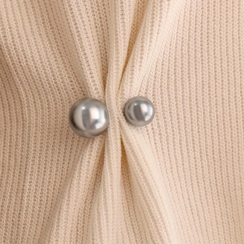 Women's Faux Pearl Brooch Pin for Coat Suit Buckle Pin
