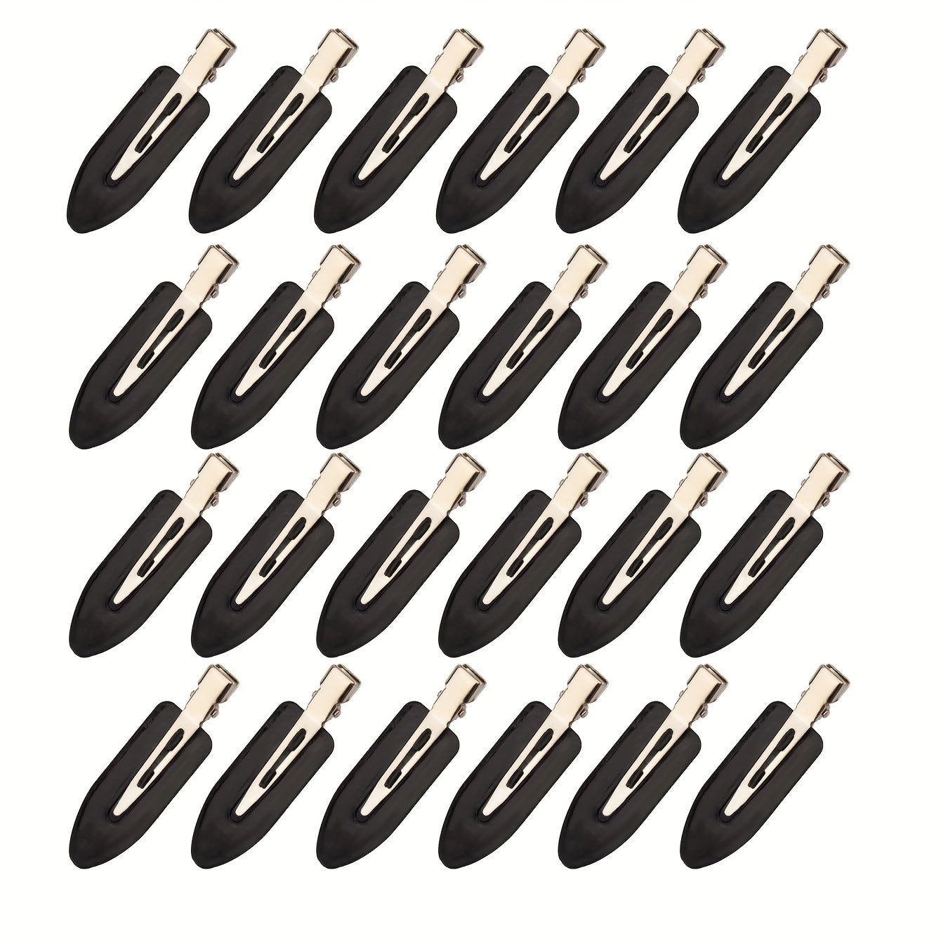 24pcs Duckbill Hair Clips Salon Non Crease Hair Slides Clip