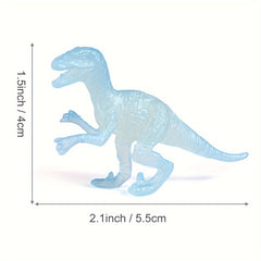 16pcs Mini Dinosaur Figures Glow-in-the-Dark Birthday Party Favors