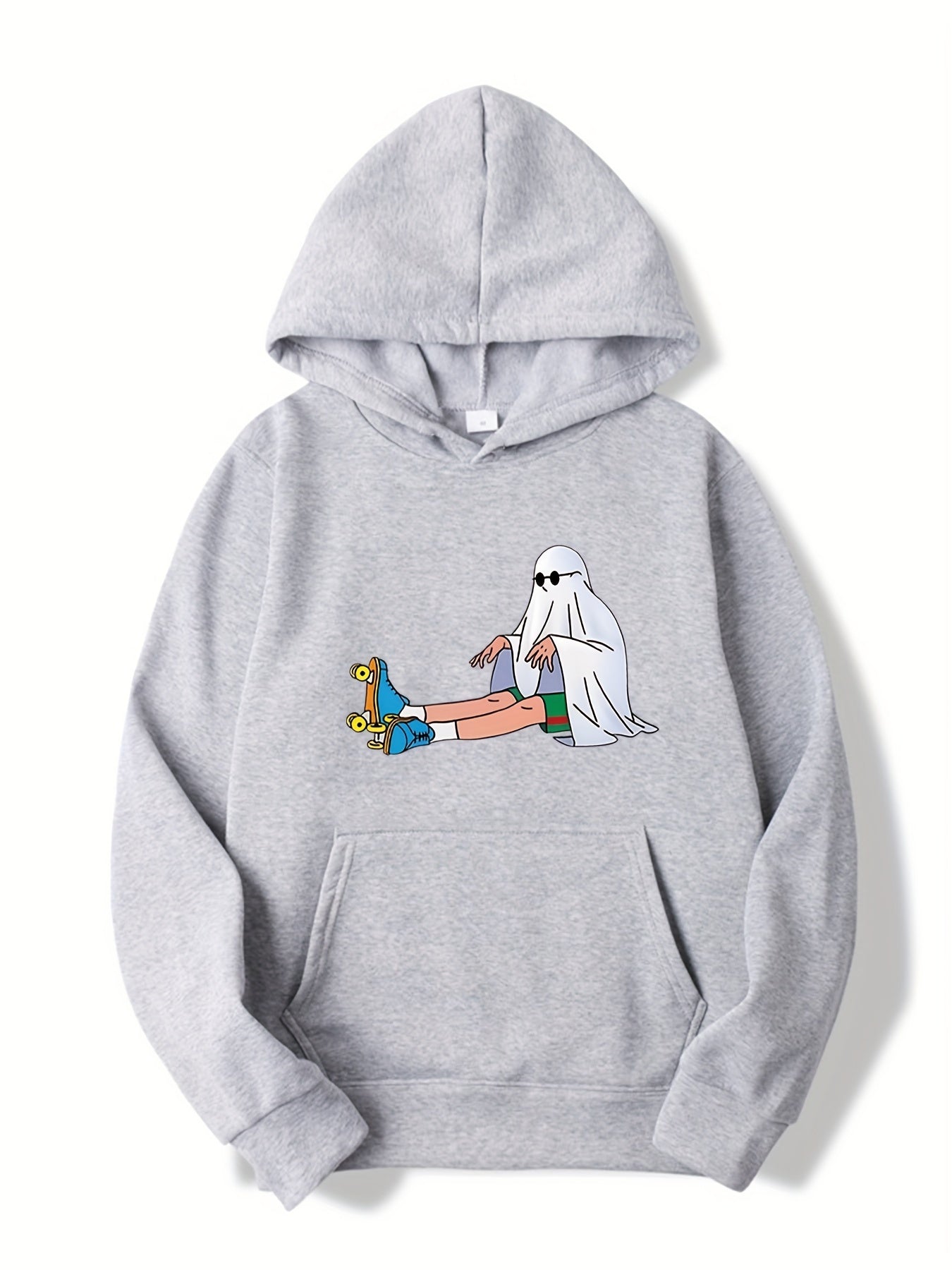 2pcs Pattern Print Boys Casual Pullover Hooded Sweatshirt