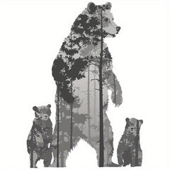 Cartoon Polar Bear Wall Sticker Children's Bedroom Decoration