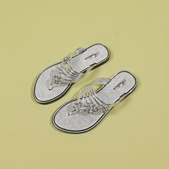 Rhinestone Flip Flops Flat Summer Shoes