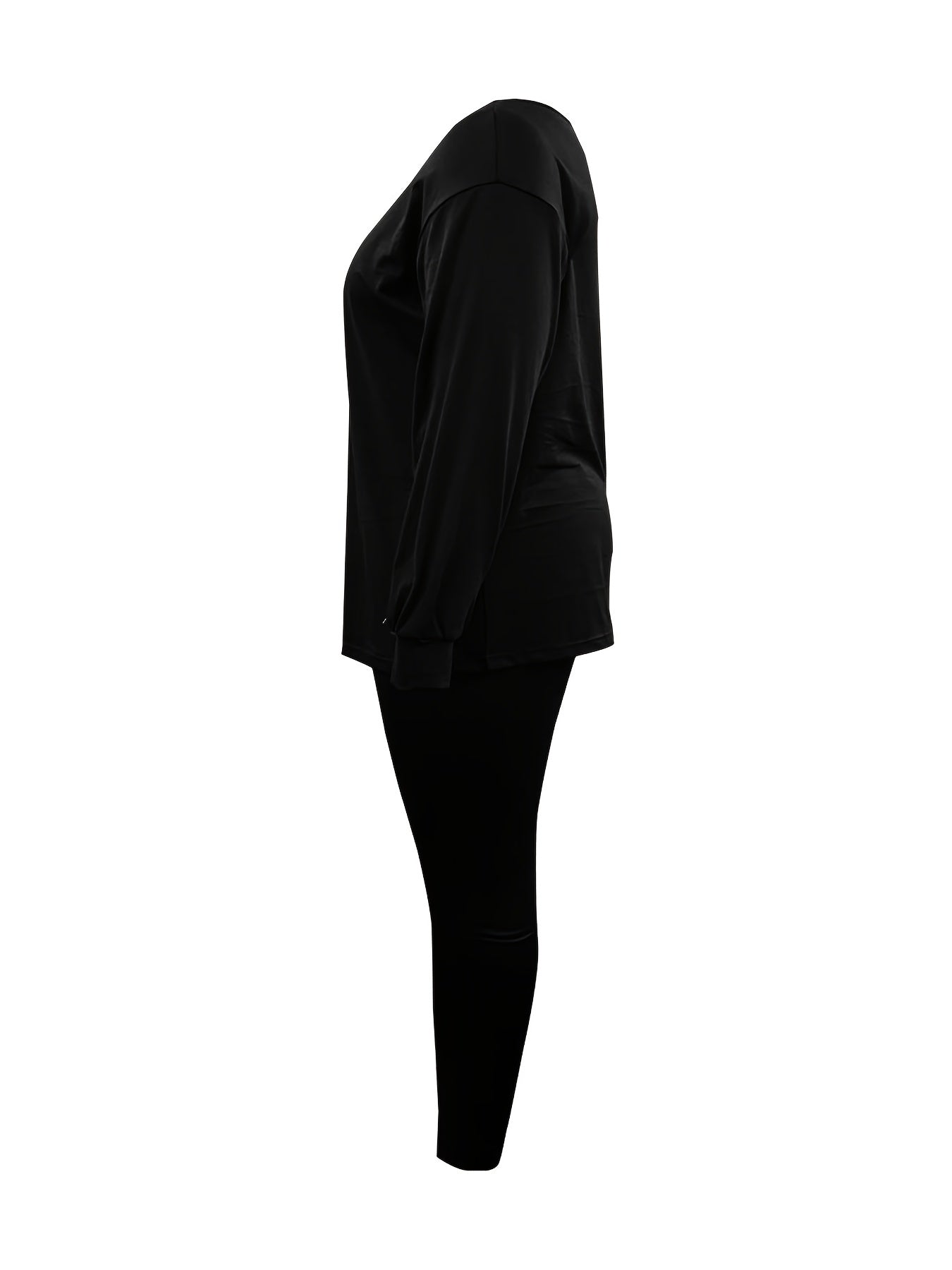  Boat Neck Tee & Skinny Pants Set