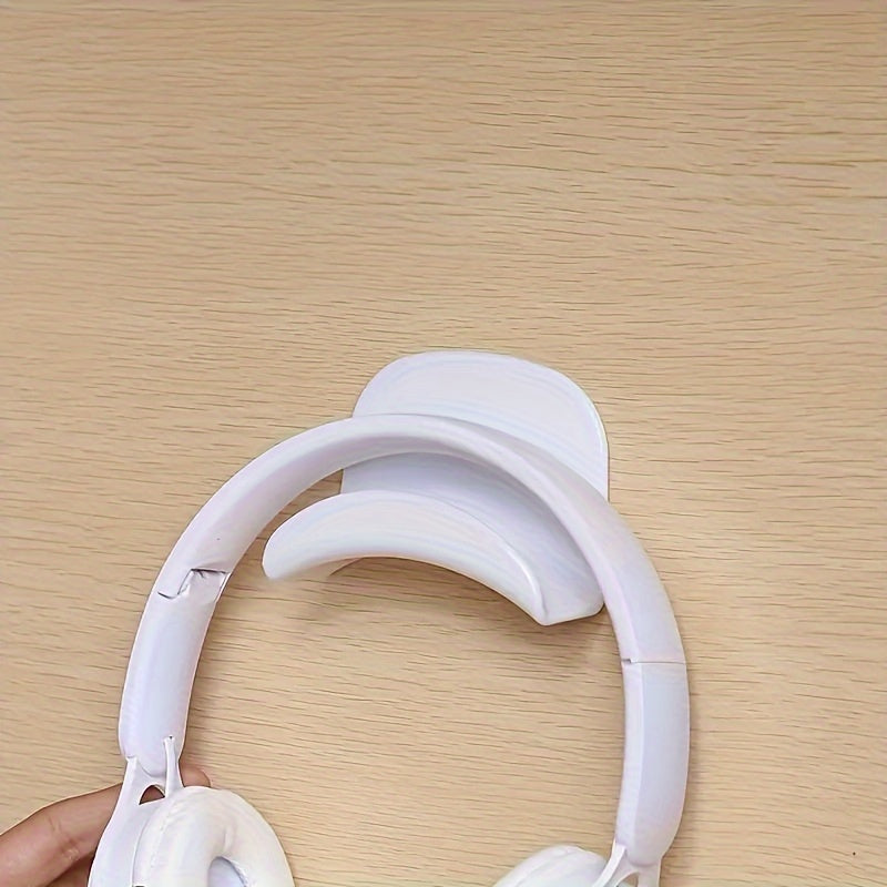 Plastic Halter Headphone Hook Curved Adhesive Holder