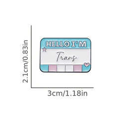 Stylish Label Pin for Backpacks Jackets