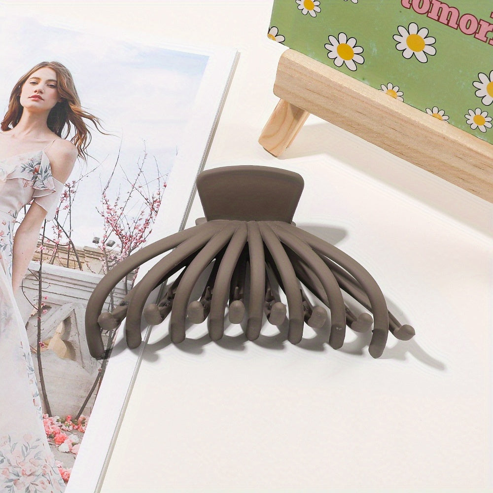 Frosted Hair Claw Style Back Head Hair Clip Non slip Hair Accessories