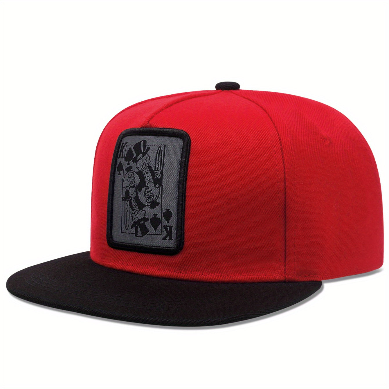 Unisex Sunshade Baseball Cap With PlayingCard Embroidery