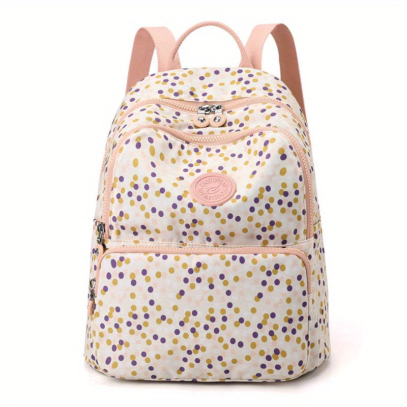 Flower Print Backpack Carry On Travel Bag For Luggage