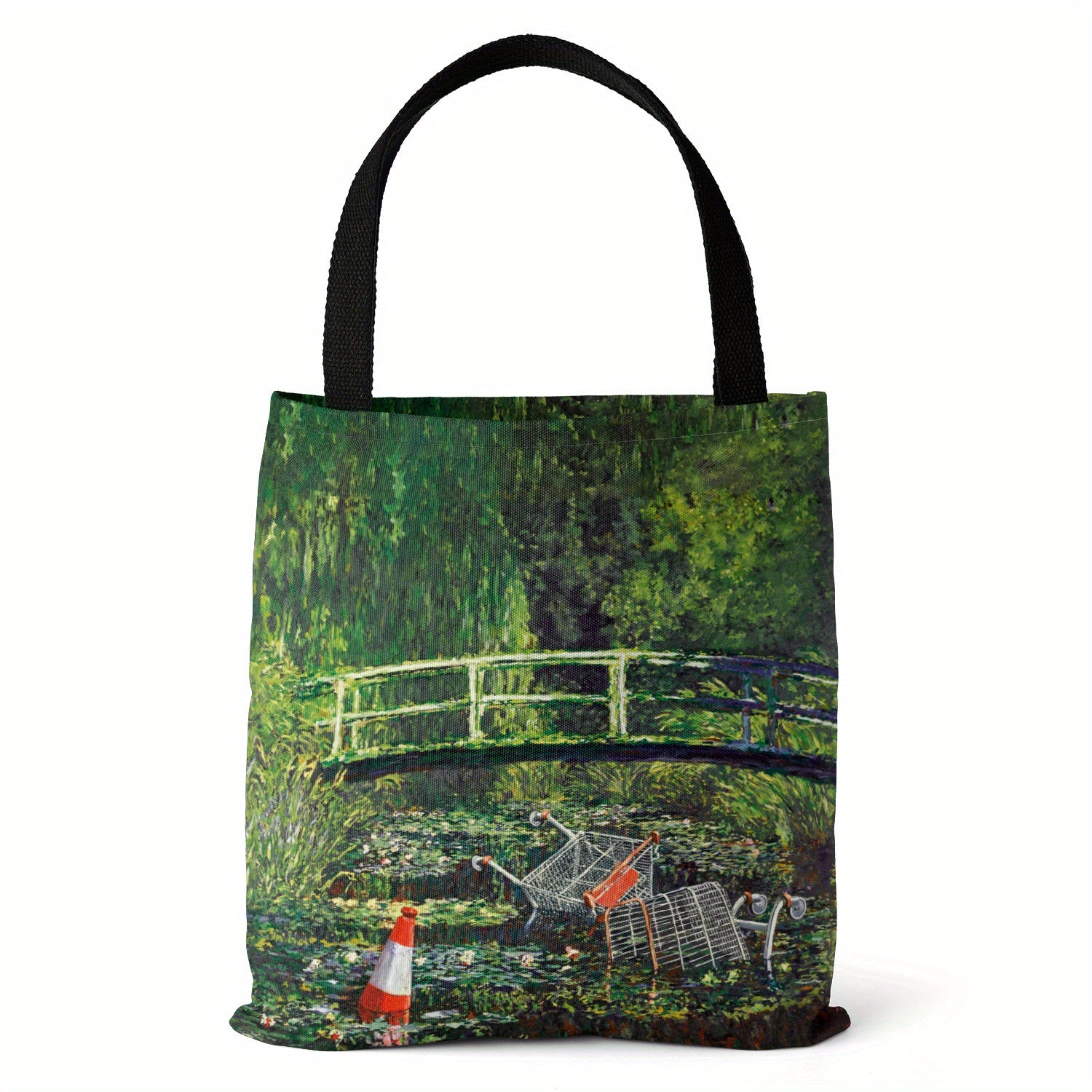Famous Painting Series Tote Bag Lightweight Canvas Shoulder Bag