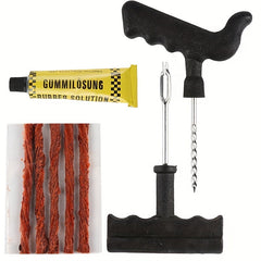 8pcs Large Tire Repair Kit Outdoor Emergency Motorcycle Vacuum Maintenance