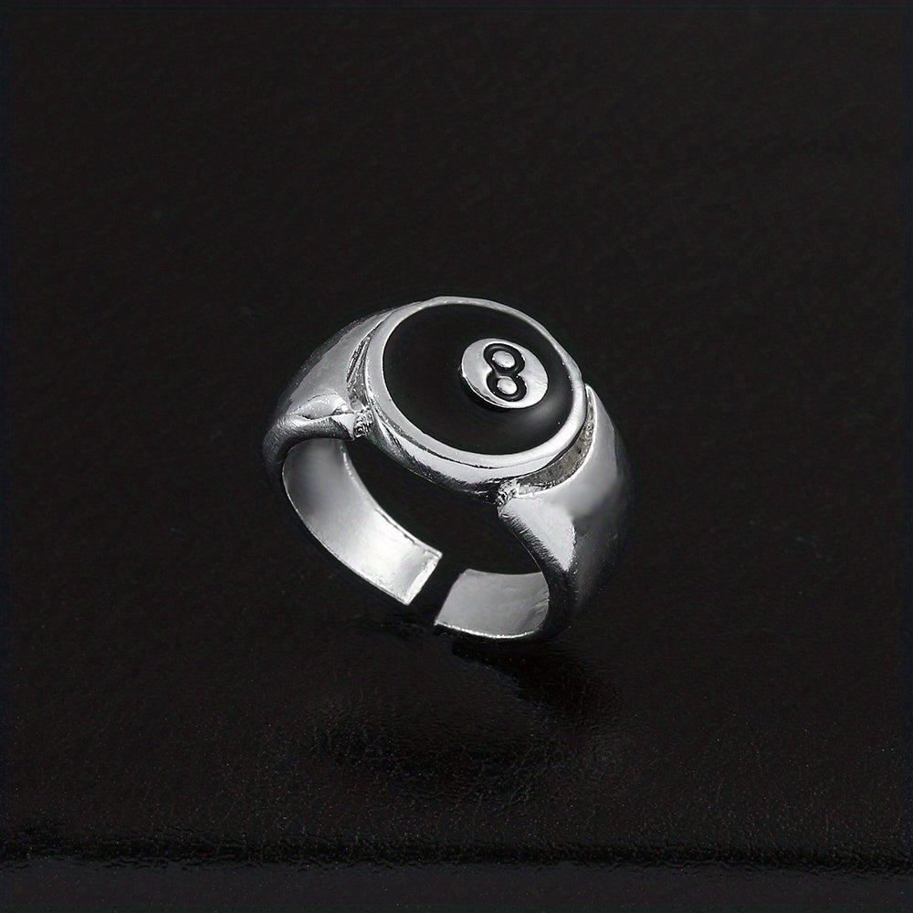 Men's Oil Drop Finger Ring No 8