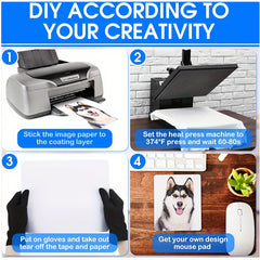 Blank Mouse Pad DIY Print Mouse Pad 10/30/50pcs
