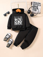 Toddler Baby Sweatshirt Set MAD LOVE FOR MY MAMA Print