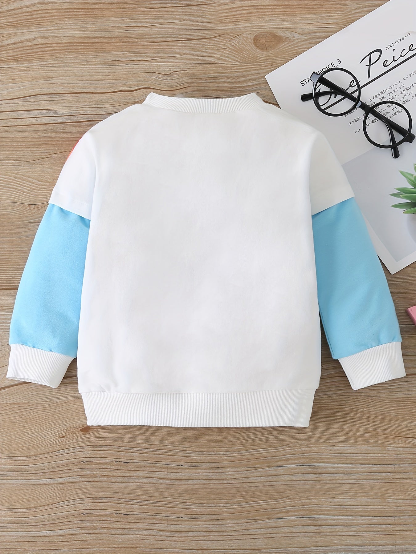 Boys Cartoon Rainbow Print Sweatshirt