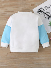 Boys Cartoon Rainbow Print Sweatshirt