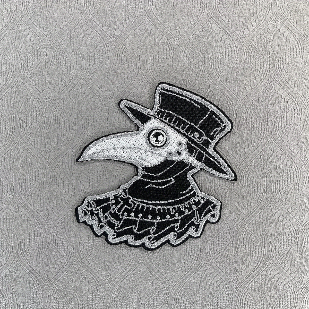 Heavy Industry Skull Guitar Crow Embroidery Sticker