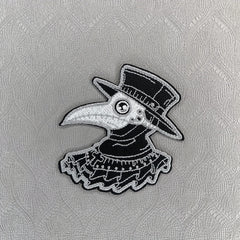 Heavy Industry Skull Guitar Crow Embroidery Sticker