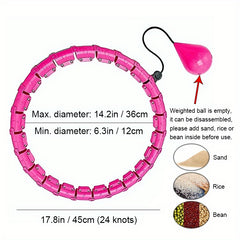 Adjustable Fitness Hoop For Yoga Pilates Home Gym Workouts