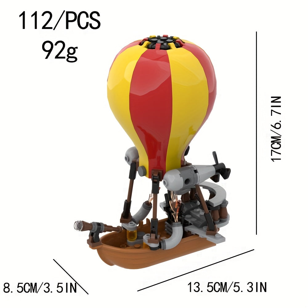 Hot Air Balloon Spaceship Building Blocks Toy 112pcs