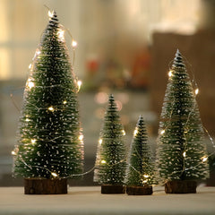 Mini Flocked Christmas Tree for Home Decoration