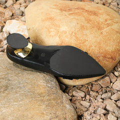 Women's Flower Decor Low Heels Slip On Chunky Heeled Shoes