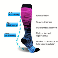 Knee High Compression Socks 20-25mmHg Leg Support Men All Seasons