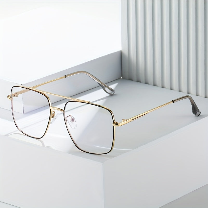Clear Lens Glasses for Students Metal Nearsighted Spectacles