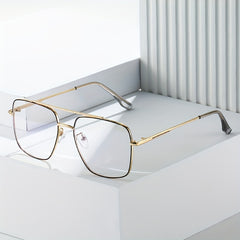 Clear Lens Glasses for Students Metal Nearsighted Spectacles