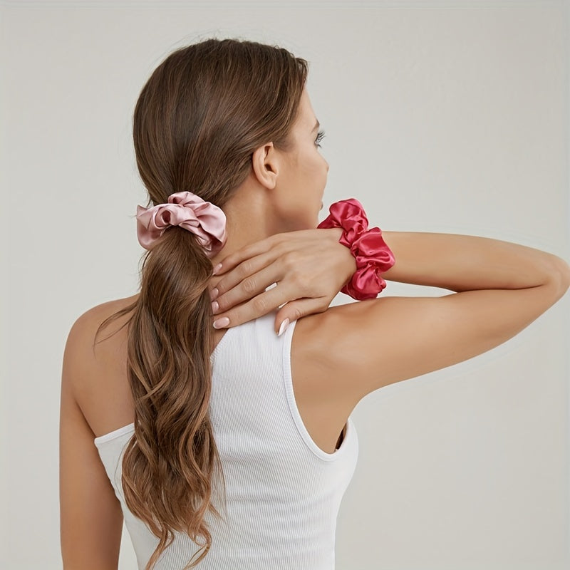 5pcs Large Silk Scrunchie Hair Tie Oversized Hair Rope for Women Girls