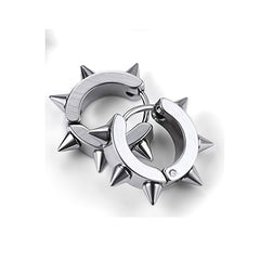Barbed Titanium Steel Earrings Piercing Hoop Ear Cuffs
