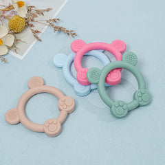 Silicone Baby Teether Animal Shapes Multifunctional Sensory Textures