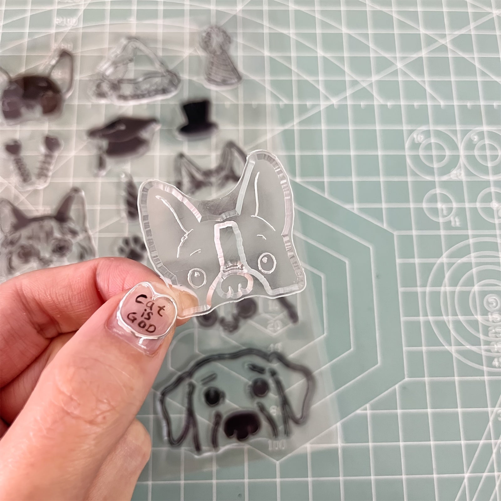 Pet Transparent Silicone Stamp Set