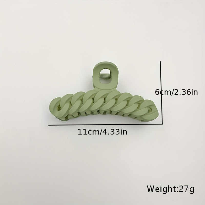 Matte Hair Claw Clip Acrylic Twist Banana Clip Hair Decoration